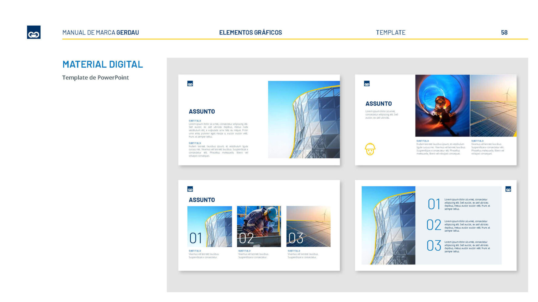 Gerdau Brand Book 2019-PT_Page_58 Gerdau Brand Book 2019-PT_Page_58